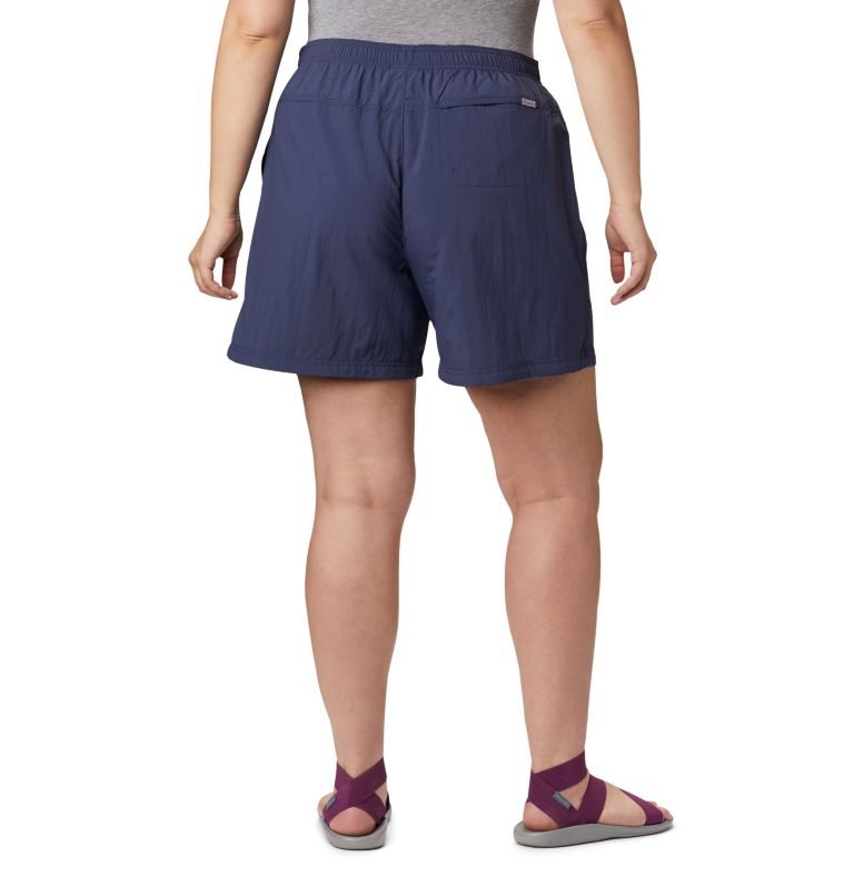 Women's Columbia Sandy River Shorts Navy | Plus Size CA-CC06L
